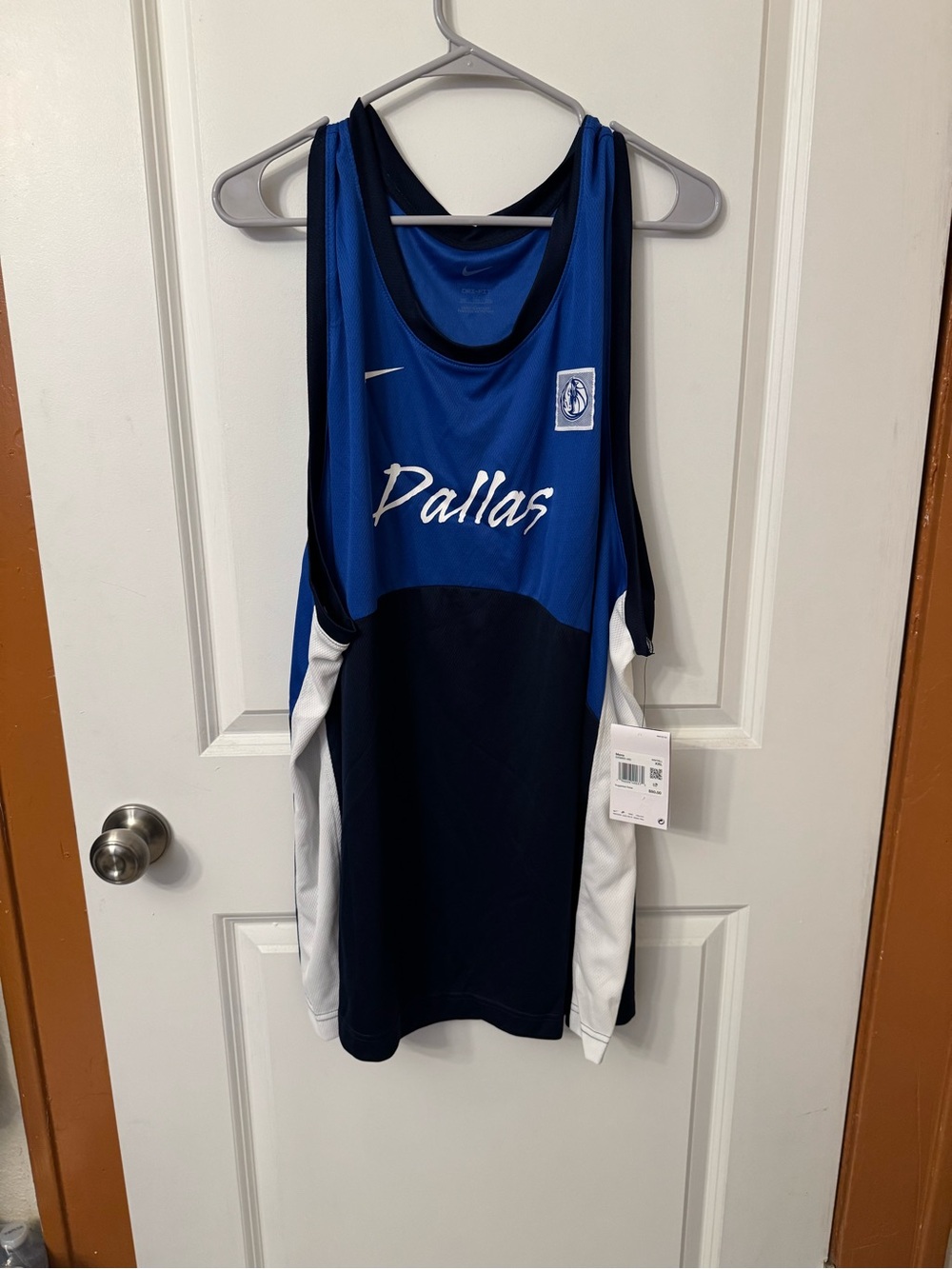 Nike Dallas Mavericks Blue, Navy & White Basketball Jersey